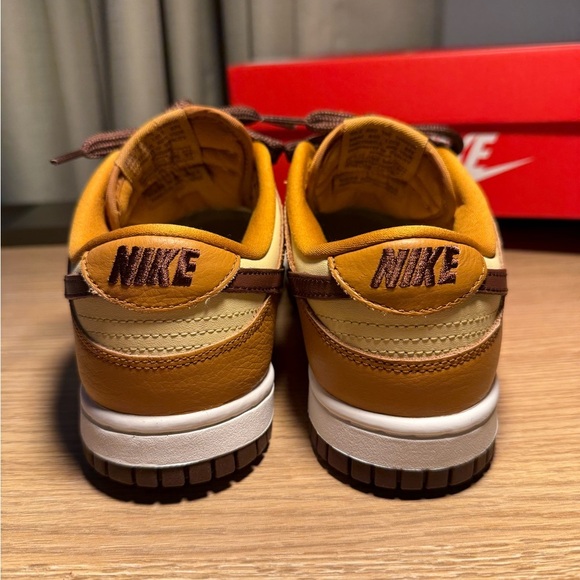 Nike Retro Dunk Low Dessert Ochre Sneakers with Cherry Charm - Picture 5 of 9